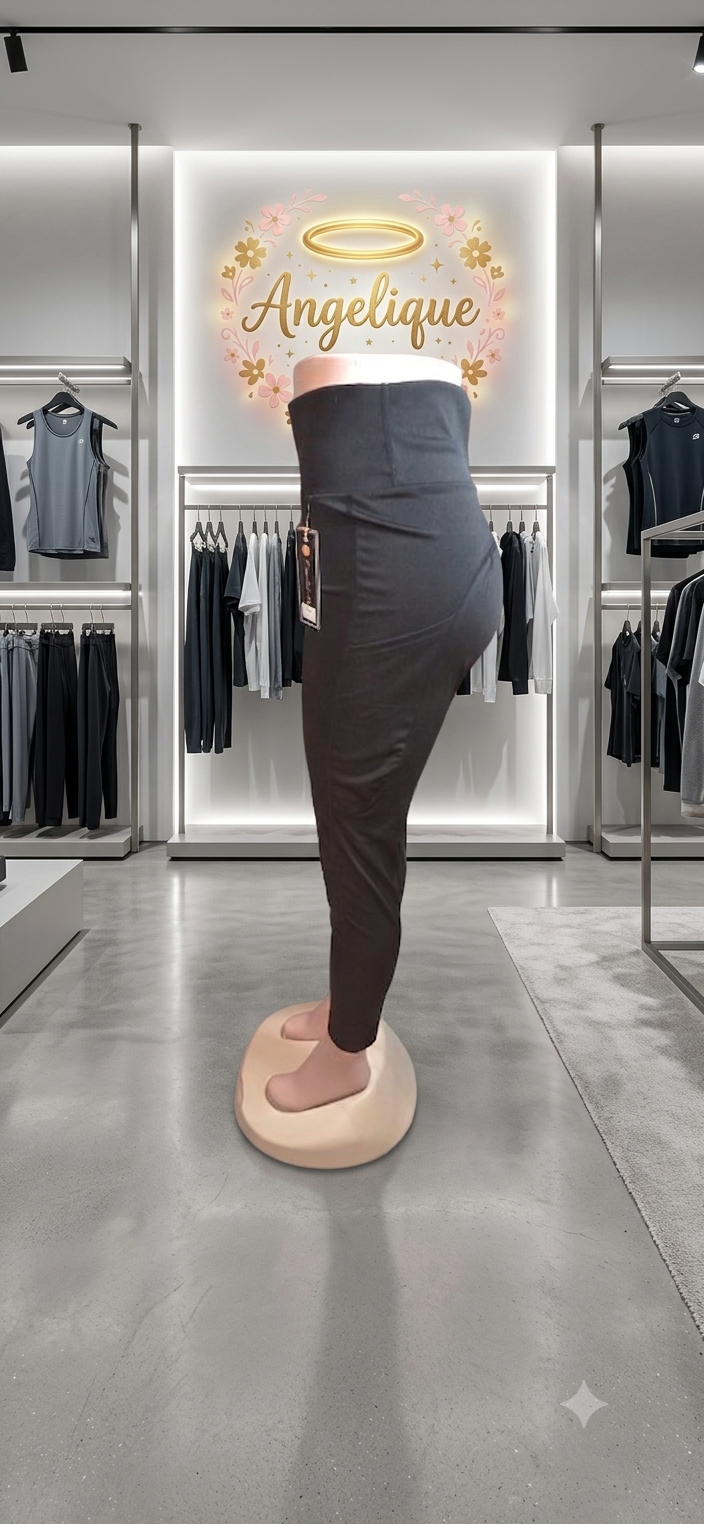 Leggings con Bolsillos, Alta Compresión y Elástico en la Cintura