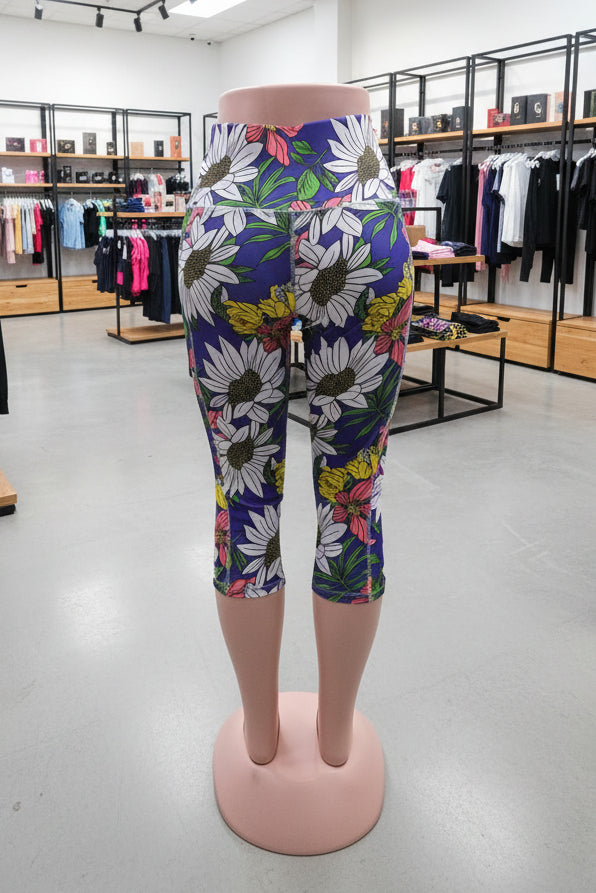 High Compression Midi Floral Leggings
