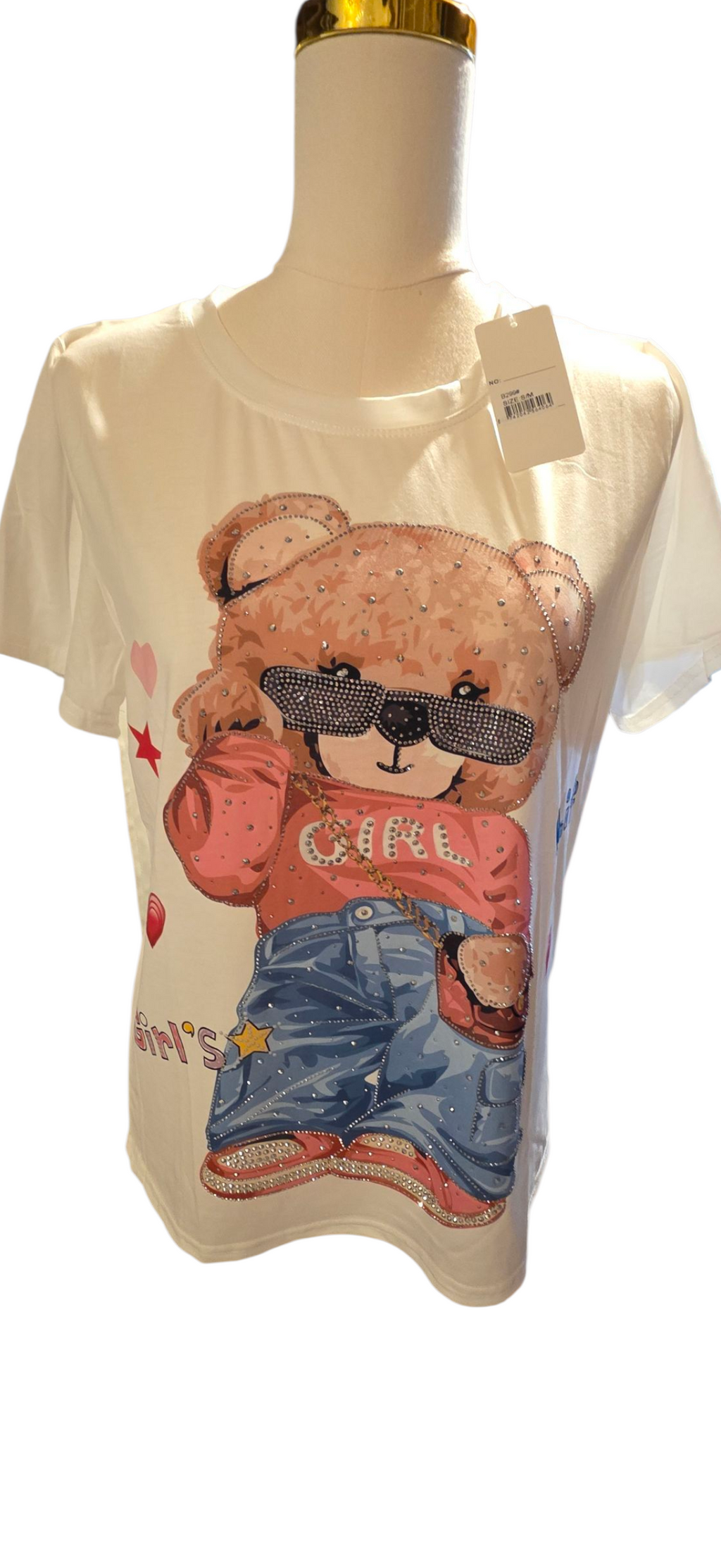 Blusa Osa Coqueta con Pedrería y Brillo | Alta Calidad