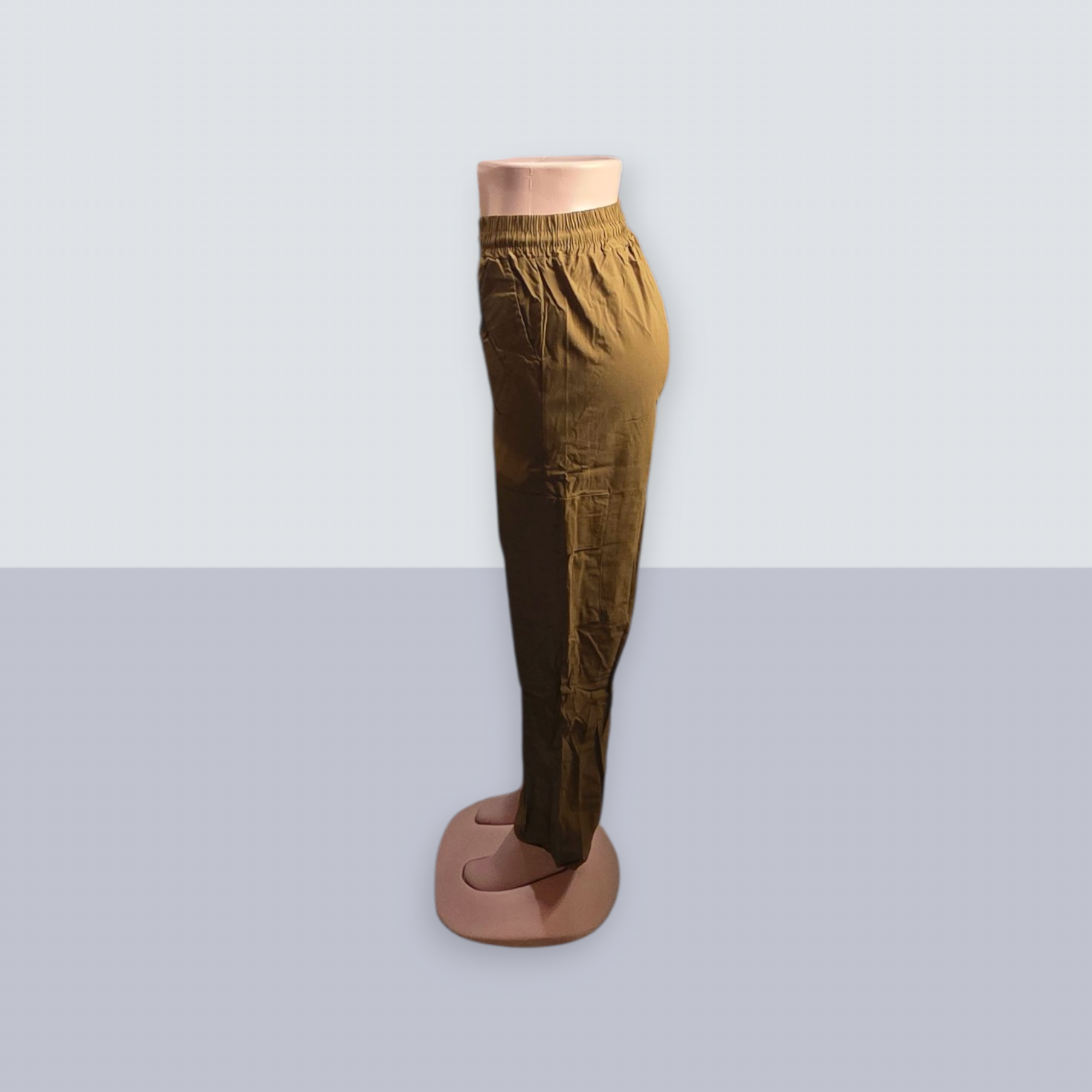 Pantalón Cargo con Bolsillos y Elástico en Cintura | Marrón, Verde, Negro & Gris