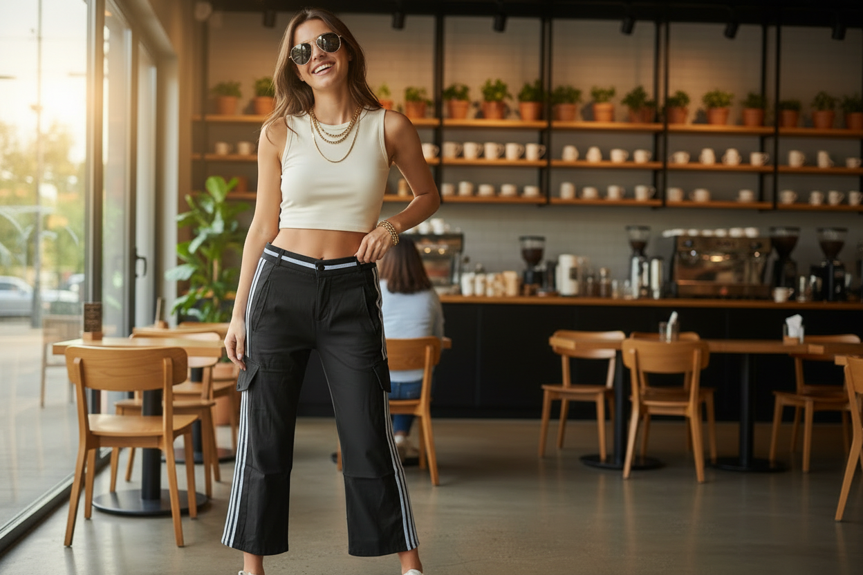 Pantalón Cargo Largo | Verde Olivo, Negro, Kaki & Azul