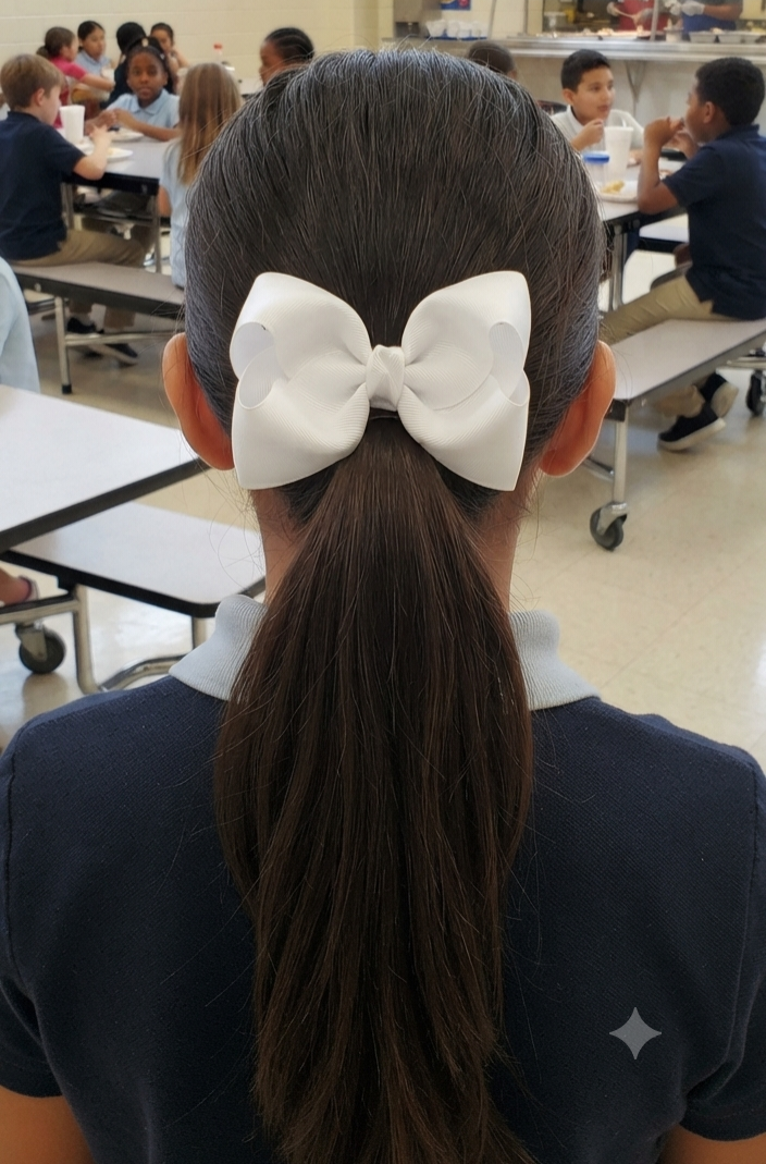 Large Grosgrain Hair Bow for Girls & Women