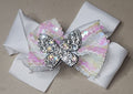 Glitter Butterfly Big Hair Bow Clip for Girls