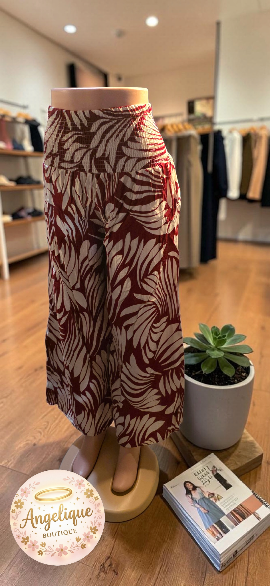Pantaloneta Palazzo con Estampado Floral 🌸 | Fluida y Elegante