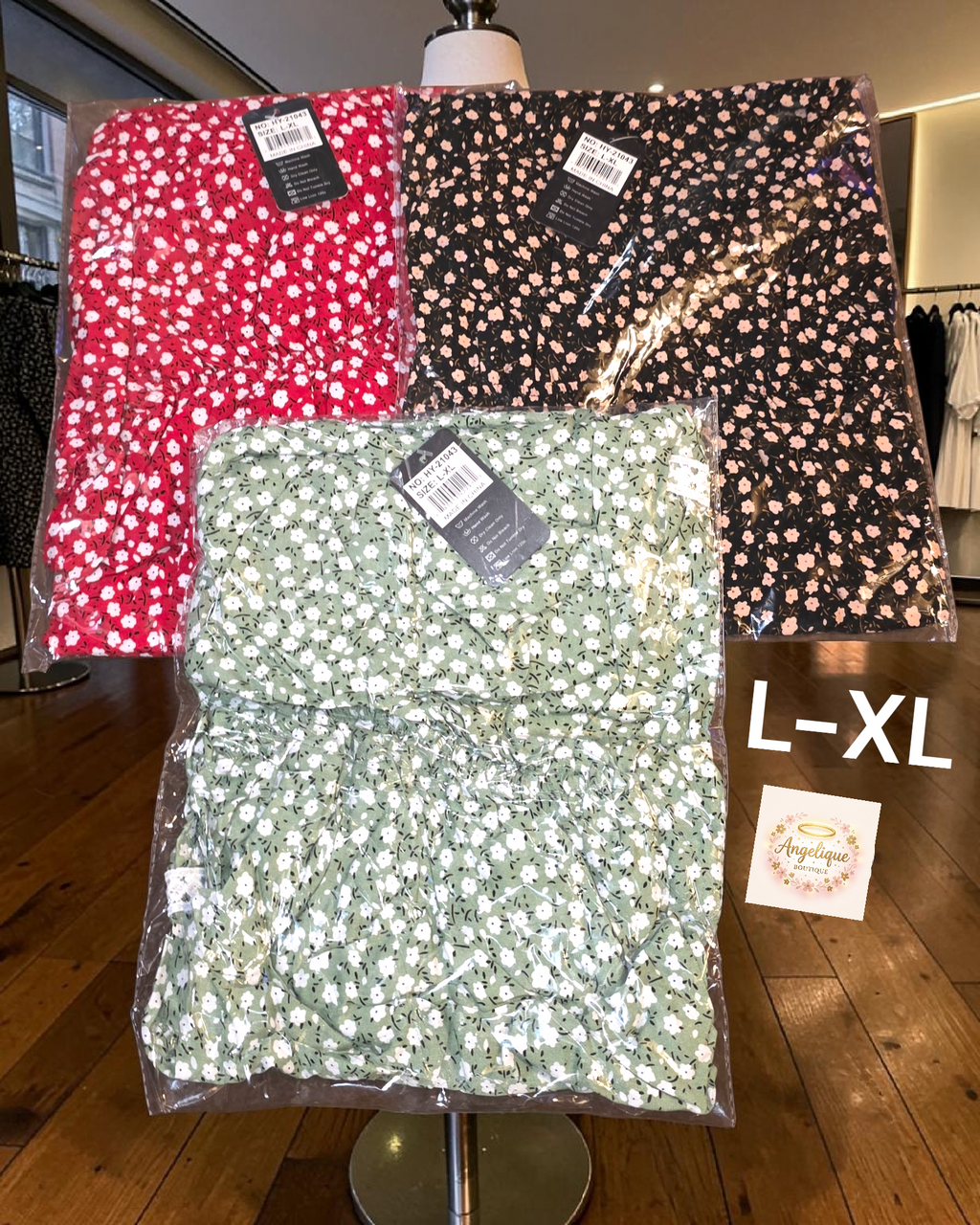 Vestido Largo Floral Tejido – 65% Seda / 35% Poliéster