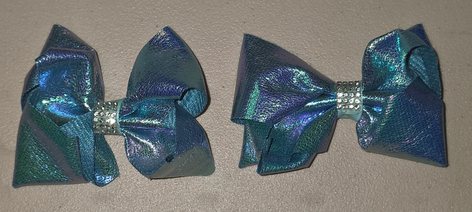 Metallic Holographic Hair Bows