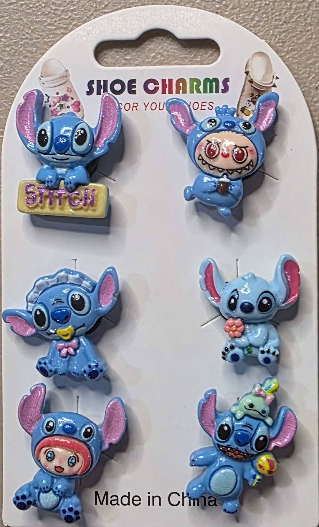 Cartoon Character Shoe Charms Pack of 6