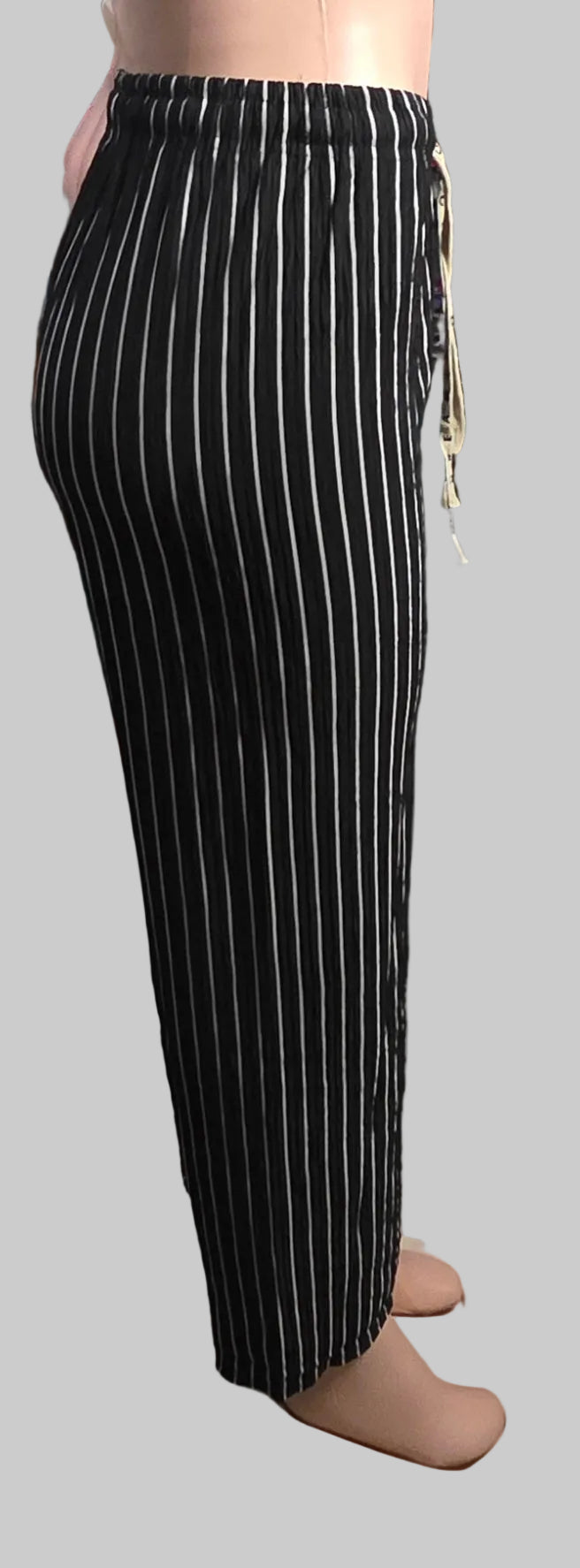 Women's Striped Palazzo Wide-Leg Pants