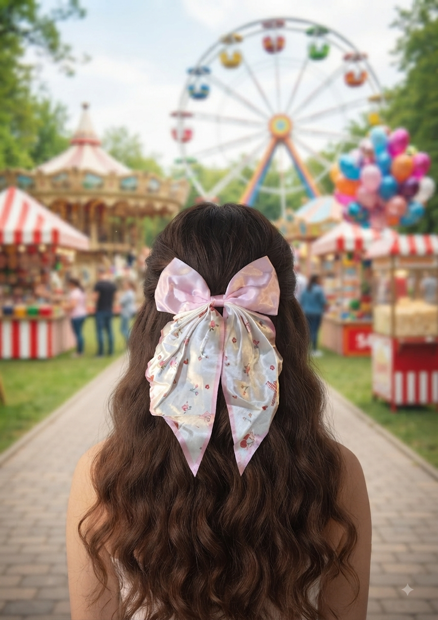 Coquette Cherry Hair Bow – Cute Bow for Girls & Women