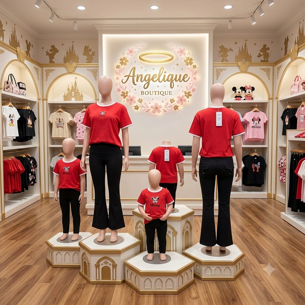 Blusa Estampado Personaje Animado Pequeño-Mediano y Grande-Extragrande