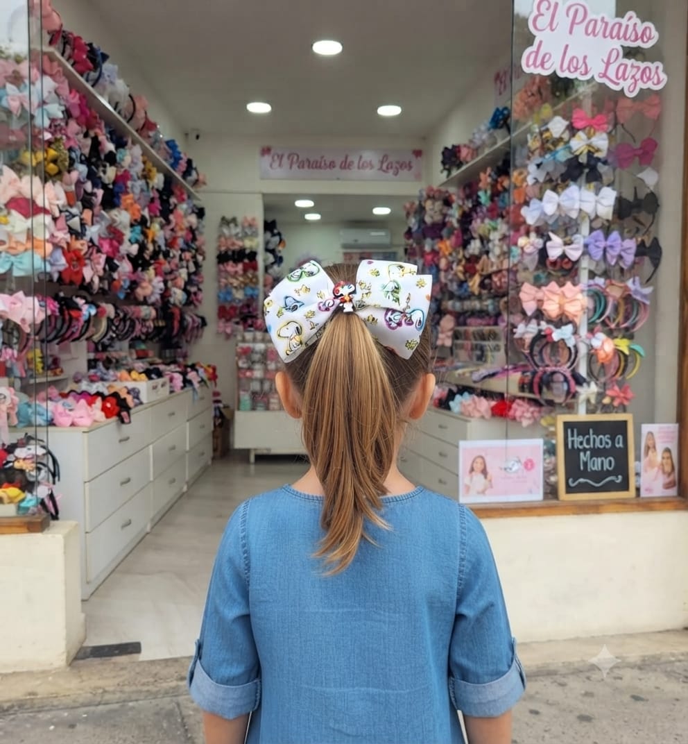 Snoopy Grosgrain Hair Bow Clip for Girls