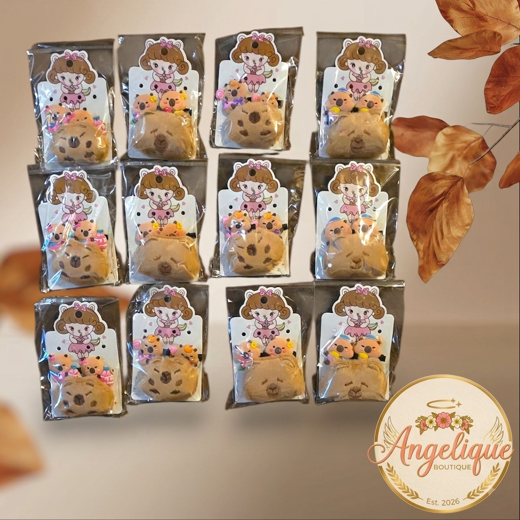 Capybara Hair Clips Set of 3 – Cute Animal Clips