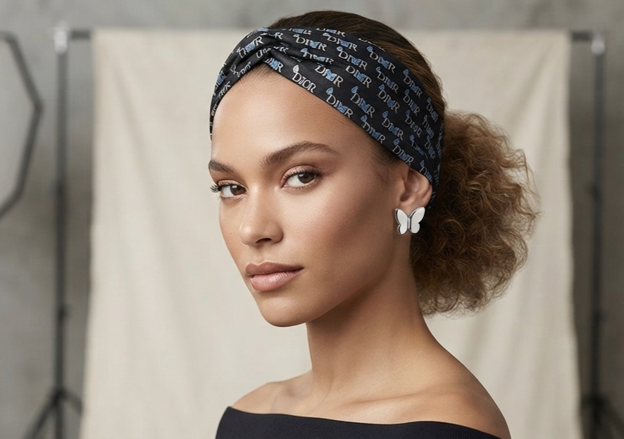 Silk-Style Fashion Bandana | Hair & Neck Scarf