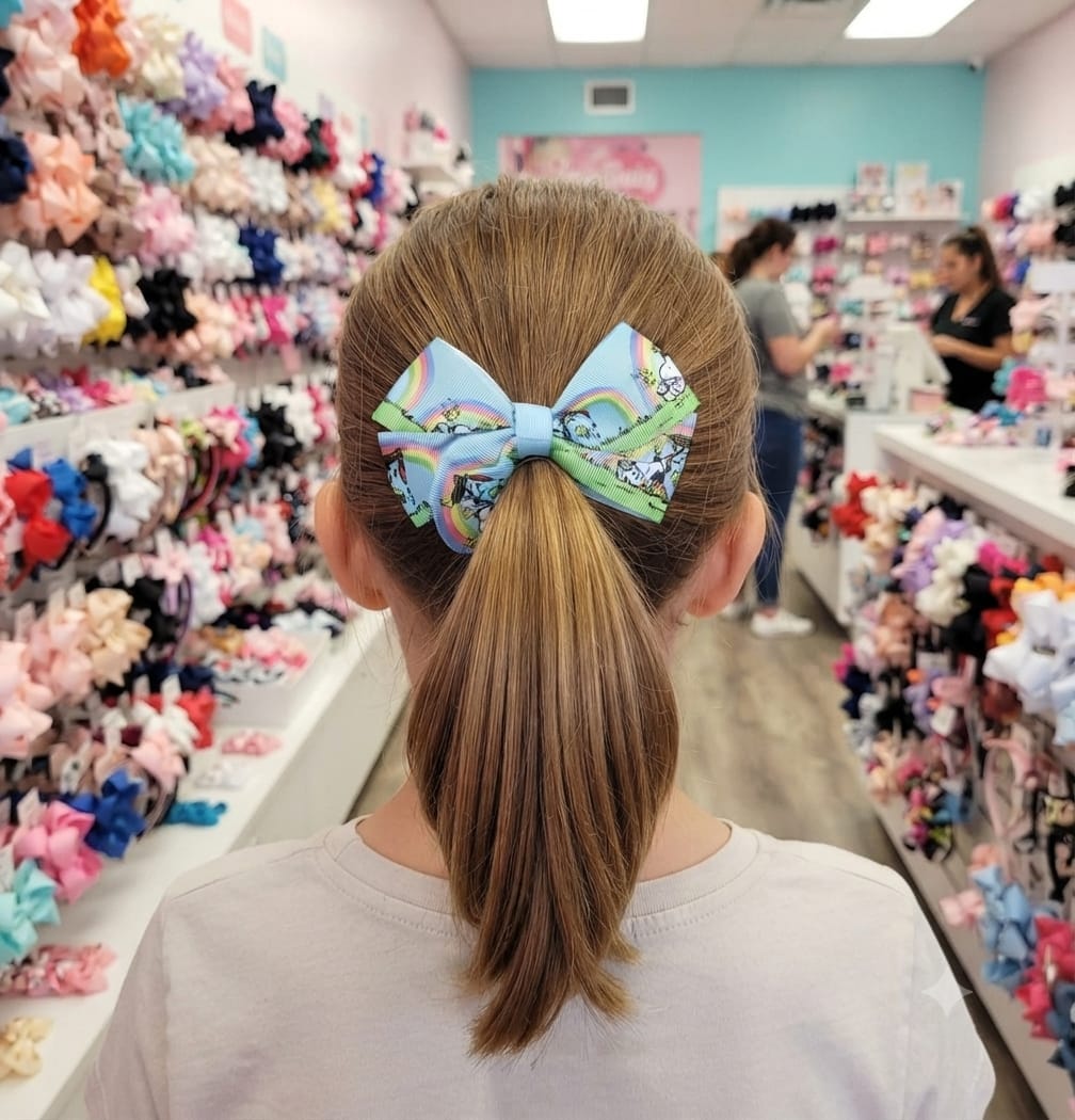 Snoopy & Friends Cheer Hair Bow for Girls