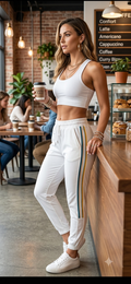 Pantalones Joggers con Bolsillos y Cinta Ajustable en la Cintura