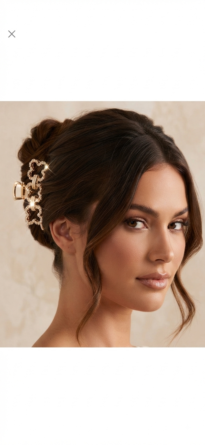 Mini Flower Hair Claw Clip – Cute Floral Hair Clip