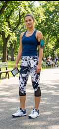 Leggings Capri con Bolsillos Laterales | Alta Compresion | Multicolor