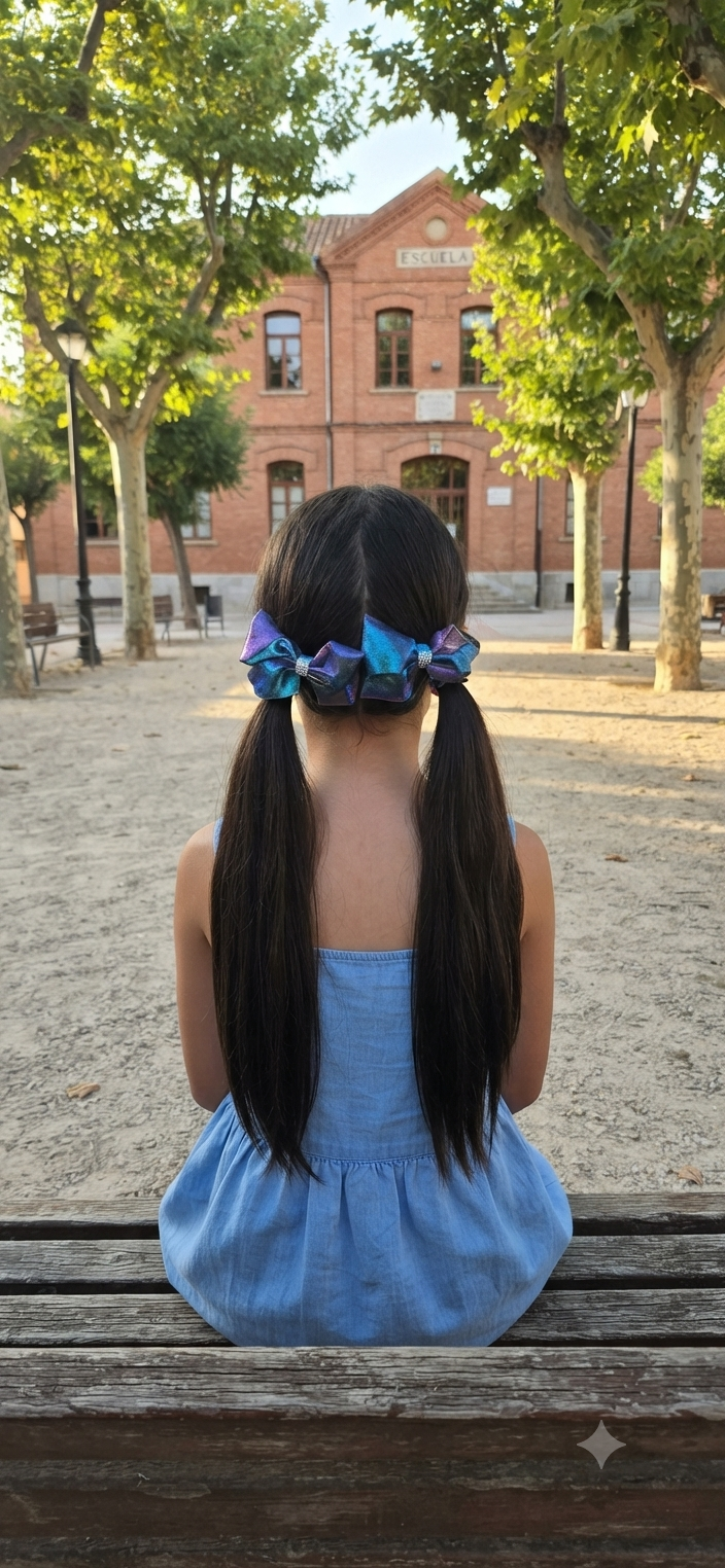 Metallic Holographic Hair Bows