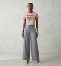 Women's Amour Graphic Crop Top – Love Print Style