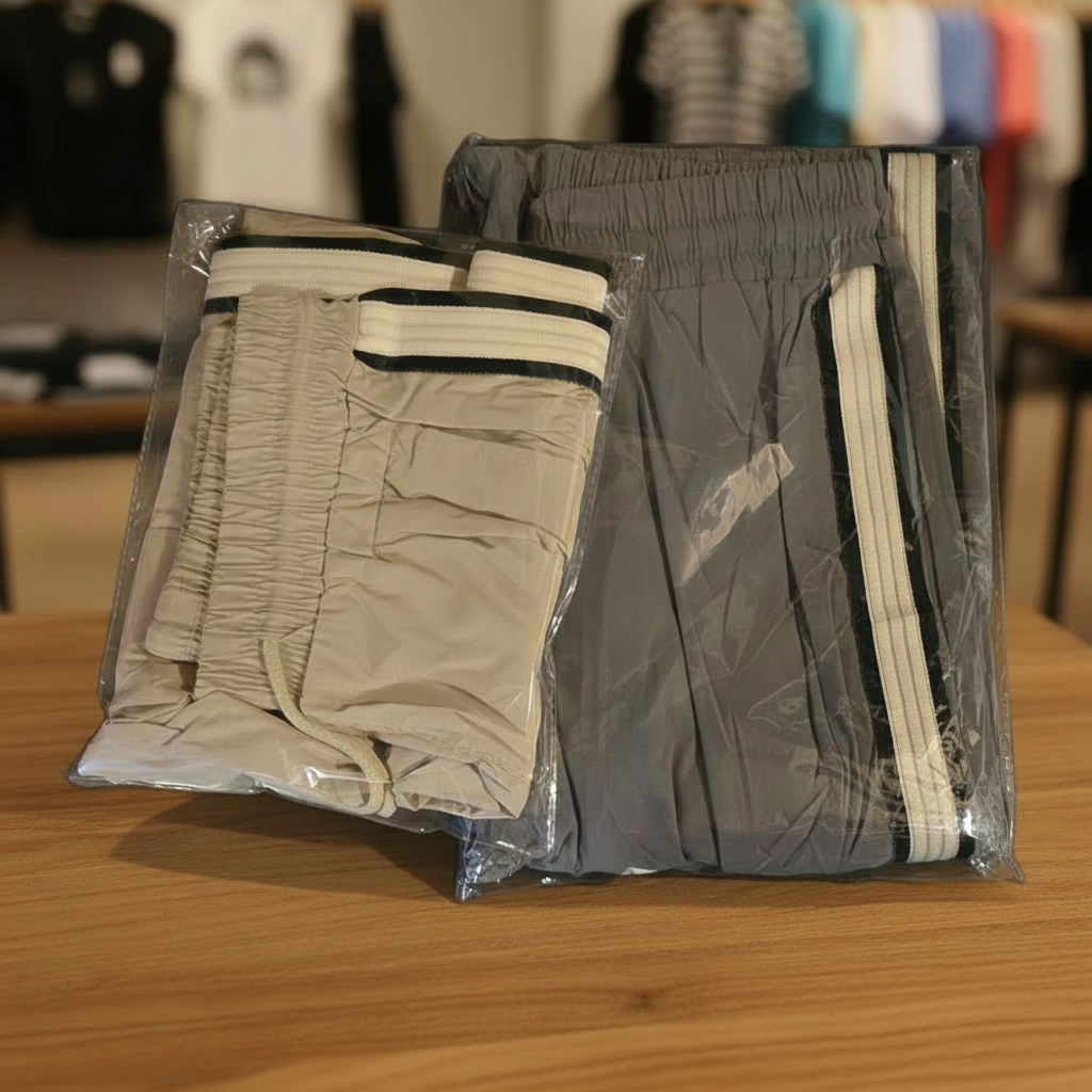 Pantalón Cargo con Líneas a los Lados 🟤 | Cintura Elástica y Ajustable