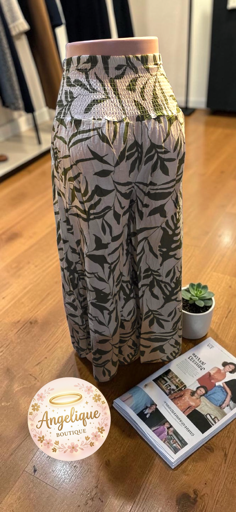 Pantaloneta Palazzo con Estampado Floral 🌸 | Fluida y Elegante