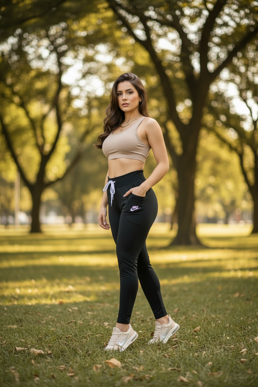 Leggings de Alta Compresión con Bolsillos Laterales | Calidad Premium
