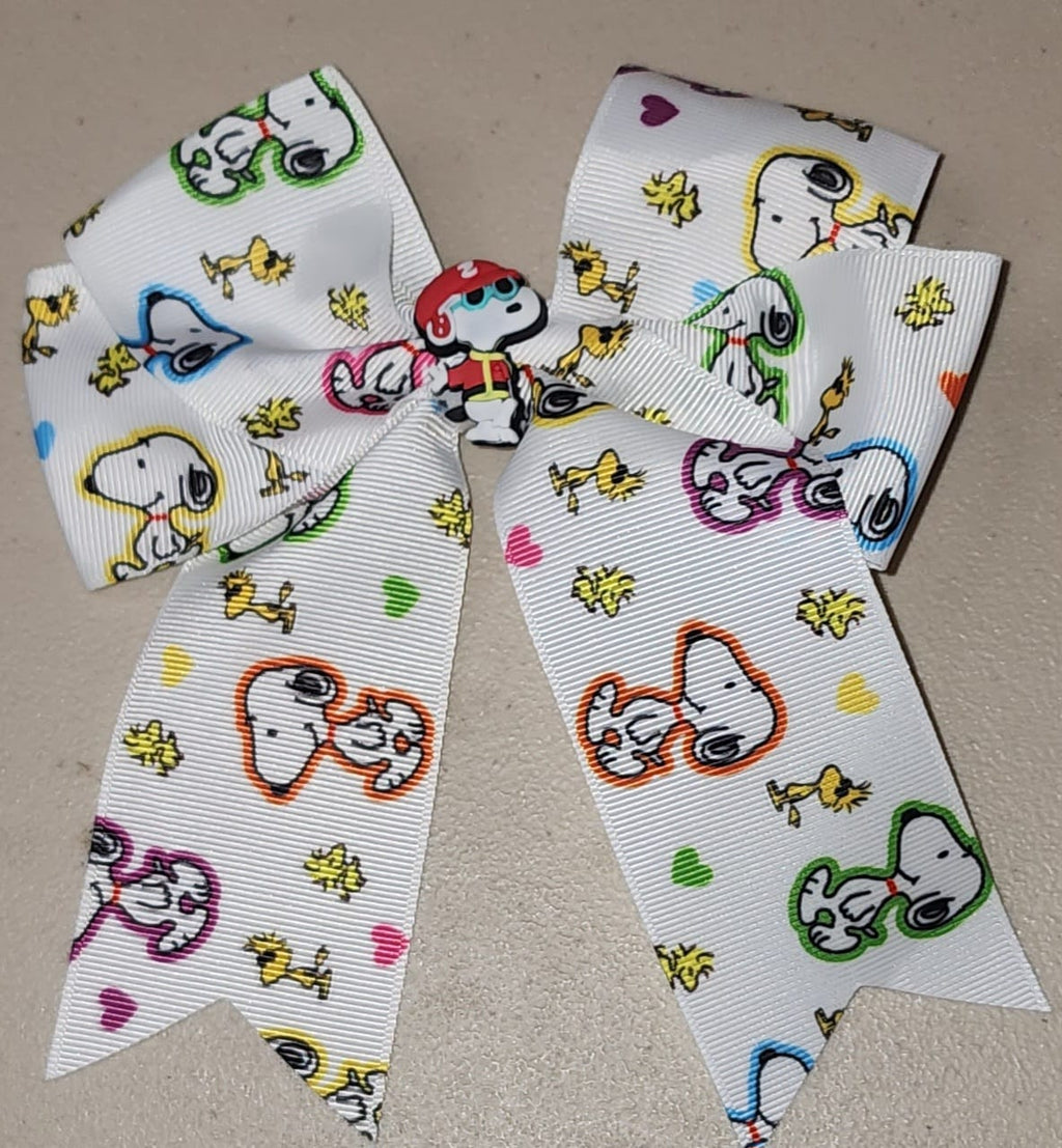 Snoopy Grosgrain Hair Bow Clip for Girls