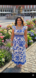 Vestido Largo Floral de Alta Calidad | Estampado Floral Elegante