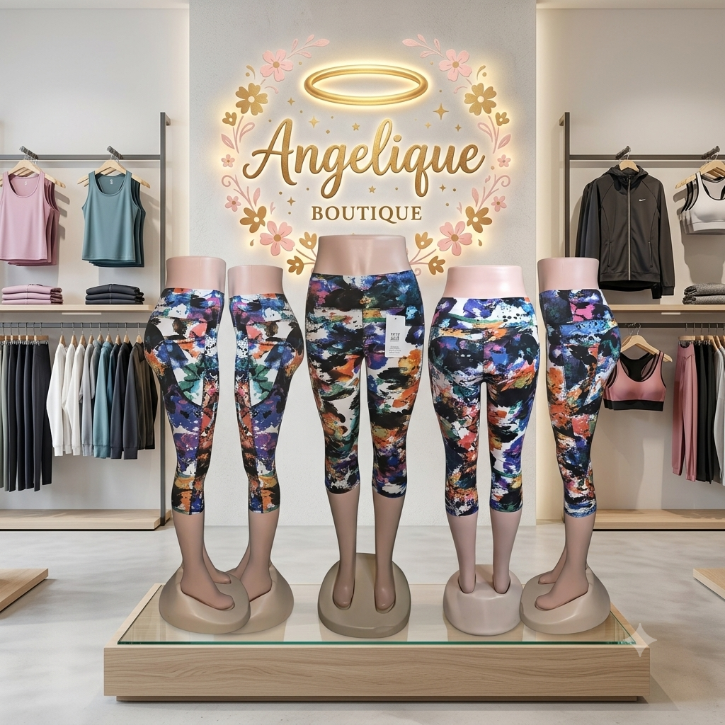 Leggings Capri con Bolsillos Laterales | Alta Compresion | Multicolor
