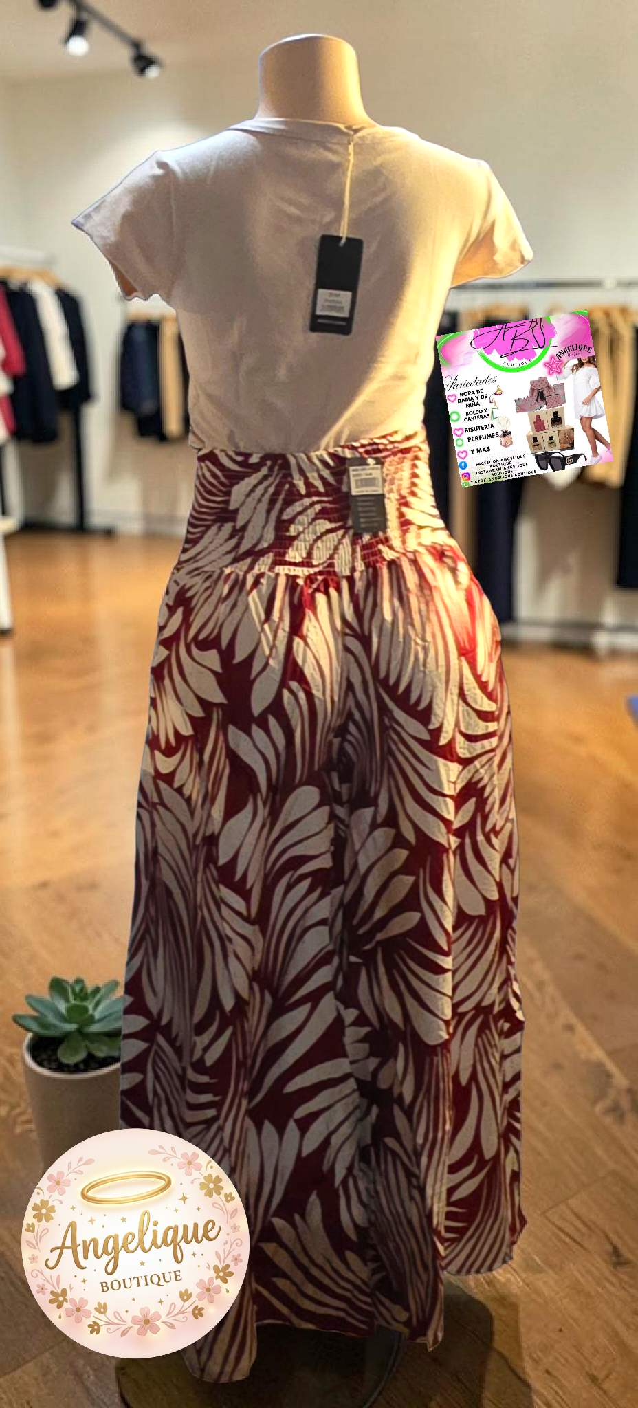 Pantaloneta Palazzo con Estampado Floral 🌸 | Fluida y Elegante