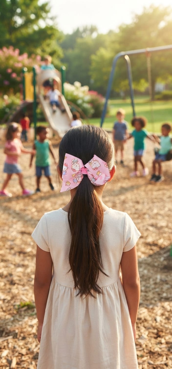 Hello Kitty Large Boutique Hair Bow for Girls