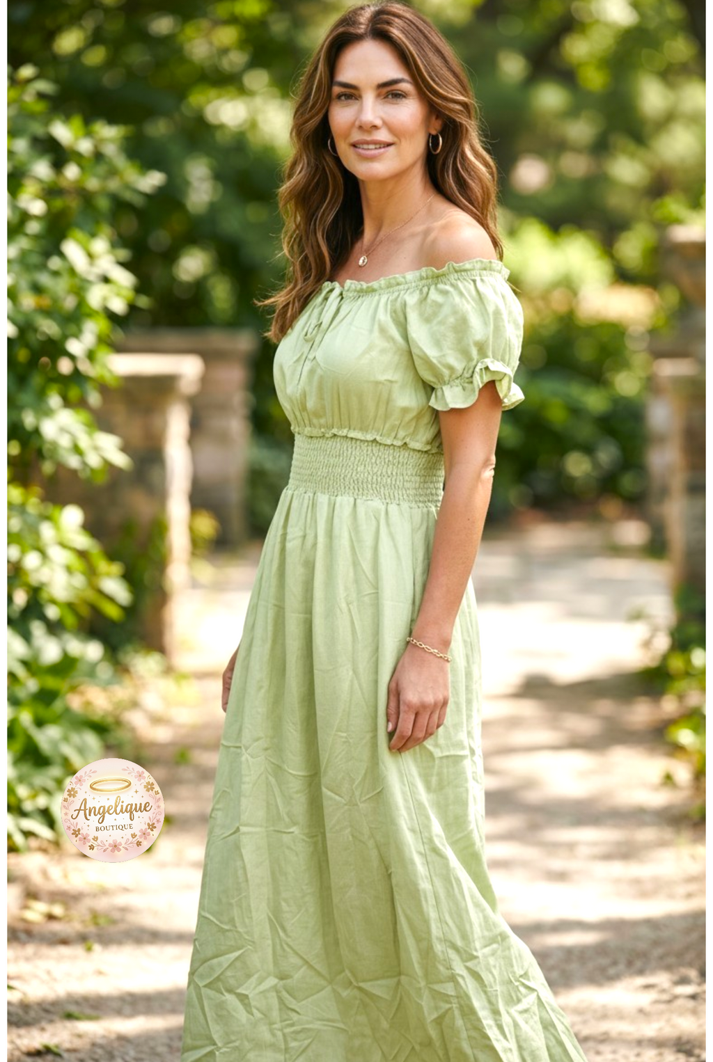 Vestido Campesino Bohemio – 65% Seda / 35% Poliéster