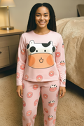 Set Pijama de Dos Piezas Vaquita | Manga Larga | Alta Calidad