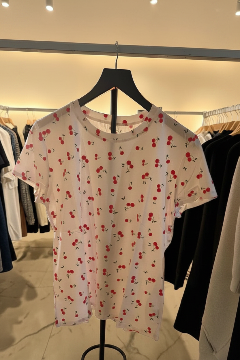 Blusa de Cherry 🍒 Manga Corta