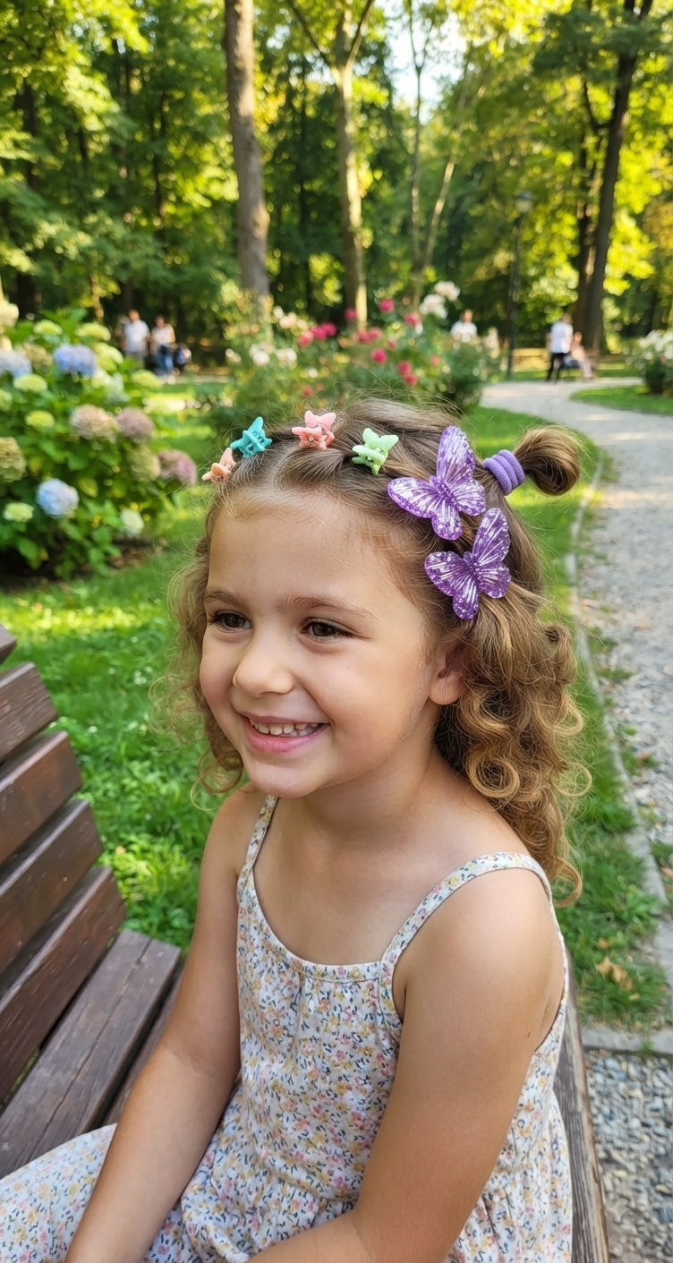 Butterfly Hair Clips – Mini Hair Ties & Clips Set