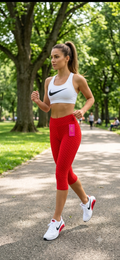 Leggins capri color entero