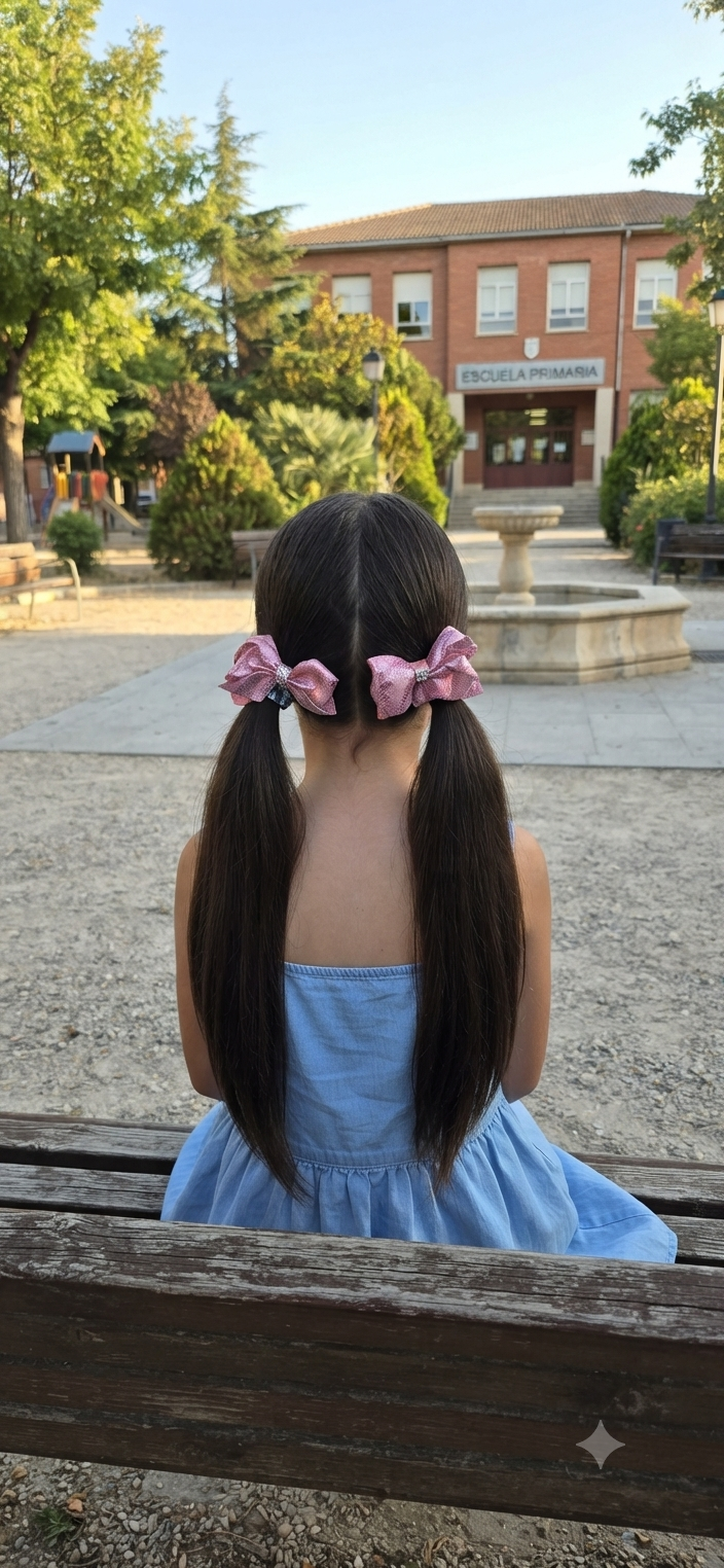 Metallic Holographic Hair Bows