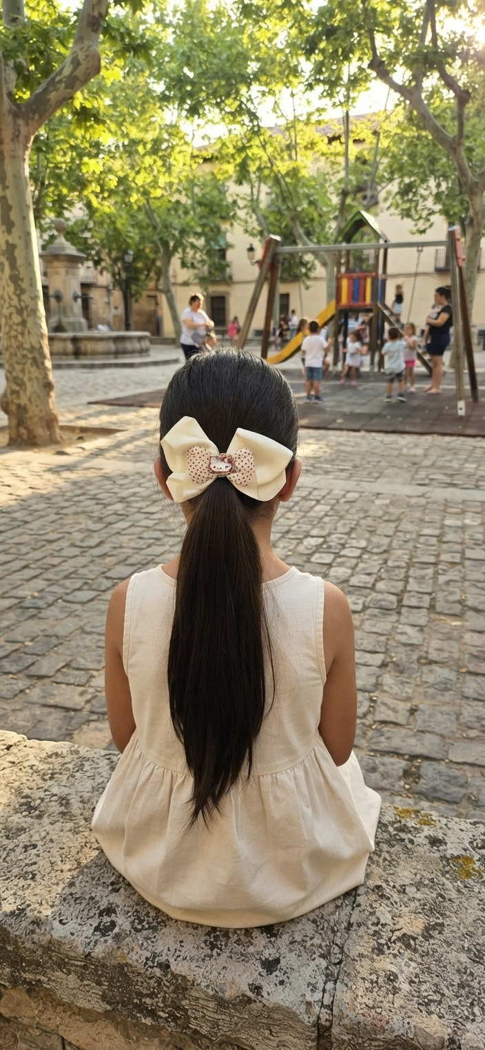 Hello Kitty & Friends Glitter Satin Hair Bow for Girls