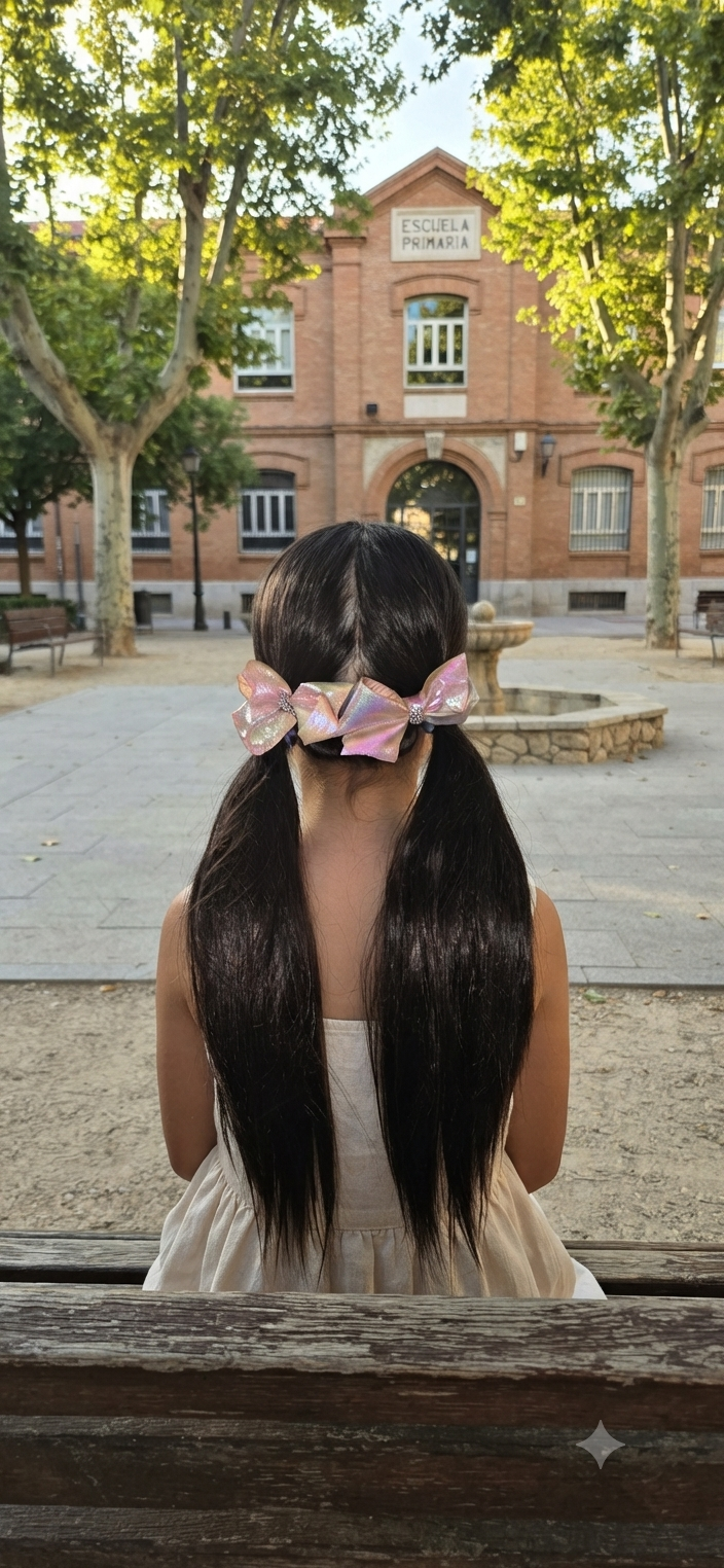 Metallic Holographic Hair Bows