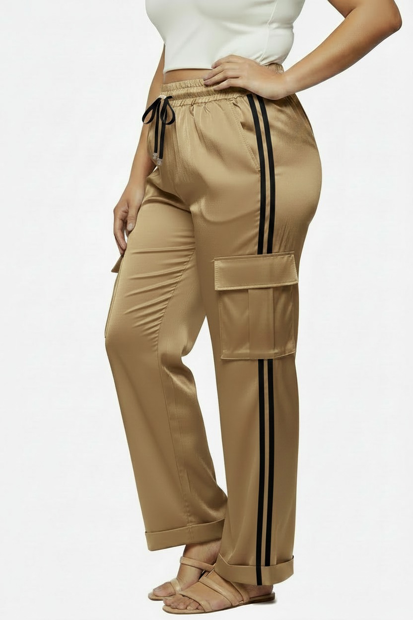 Pantalón Cargo Largo 🧳 | Cintura Elástica | Talla P-M