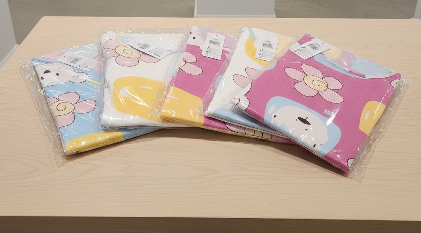 Pijama de Dos Piezas | Oso y Flores | Alta Calidad