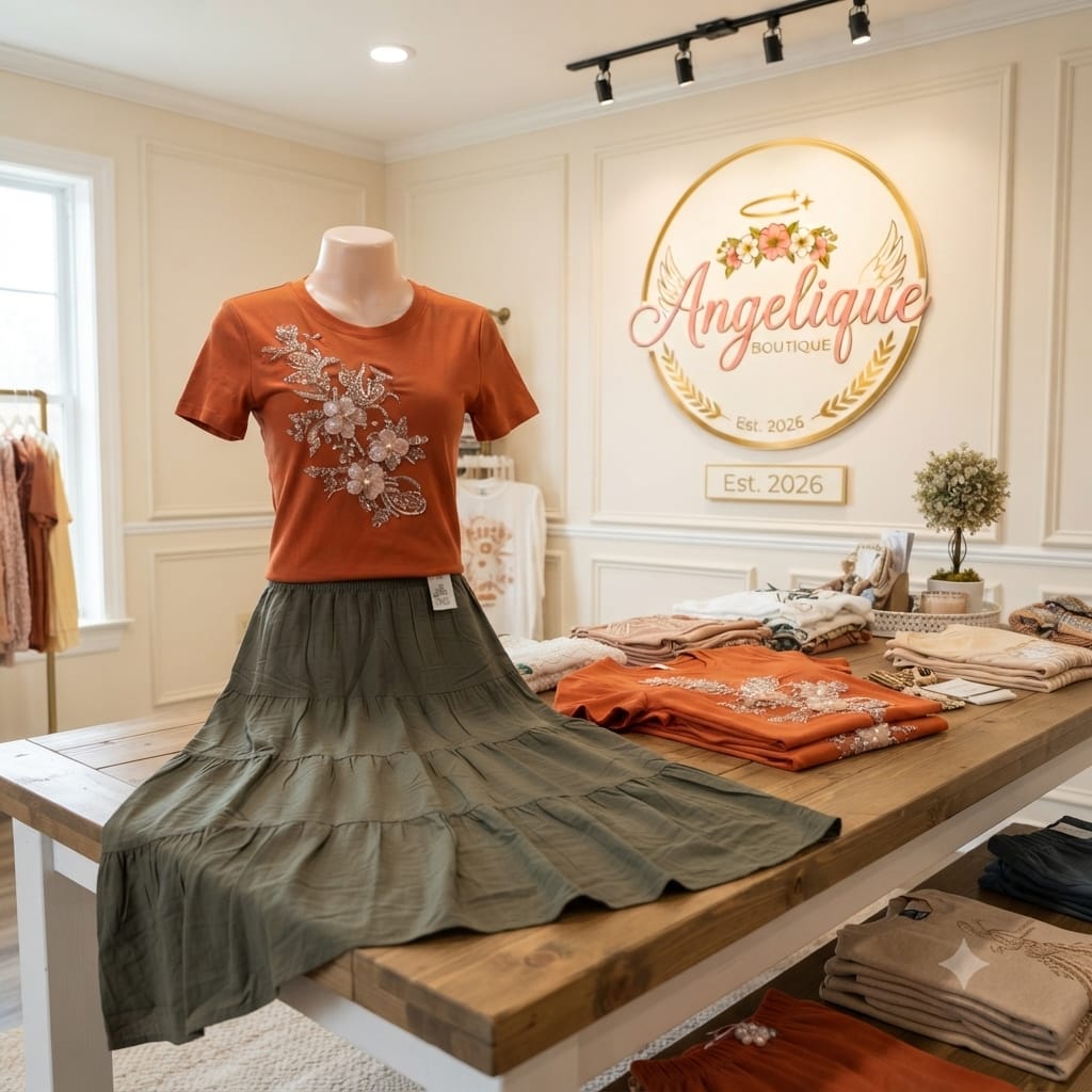 Smocked Waist Tiered Maxi Skirt | Angelique Boutique