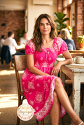 Vestido Floral con Stretch