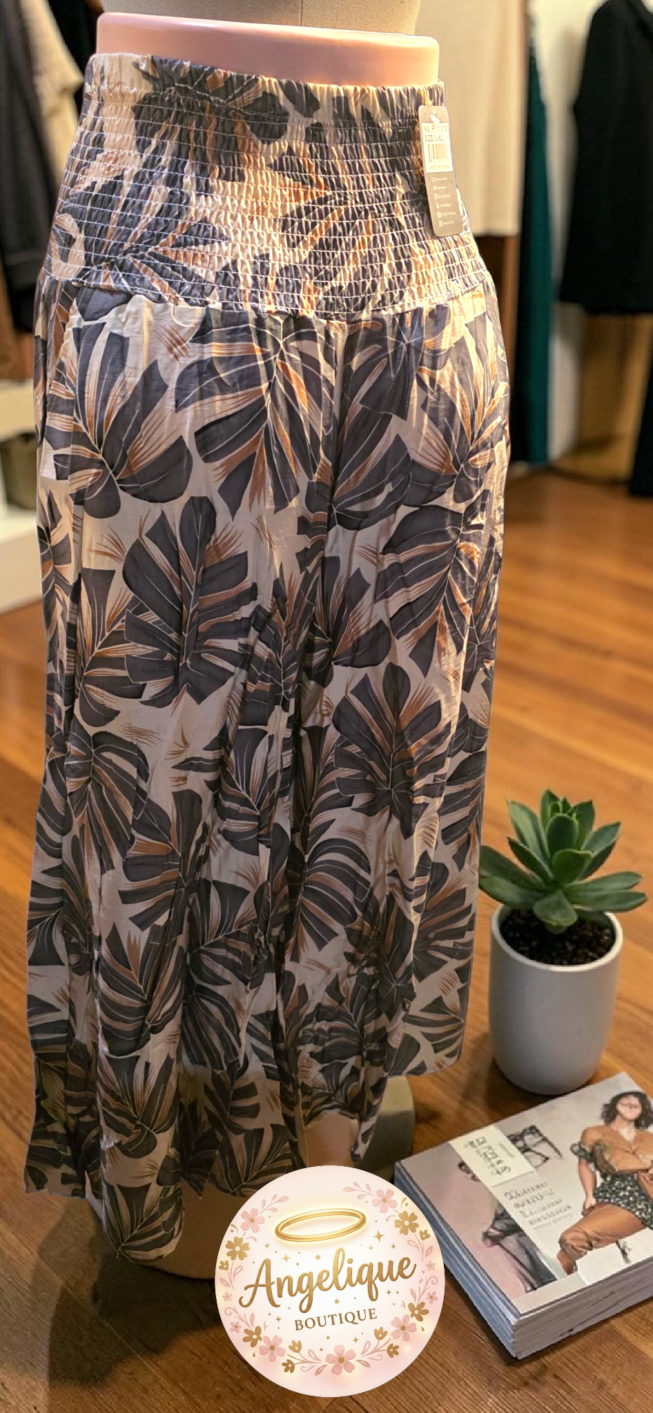Pantaloneta Palazzo con Estampado Floral 🌸 | Fluida y Elegante