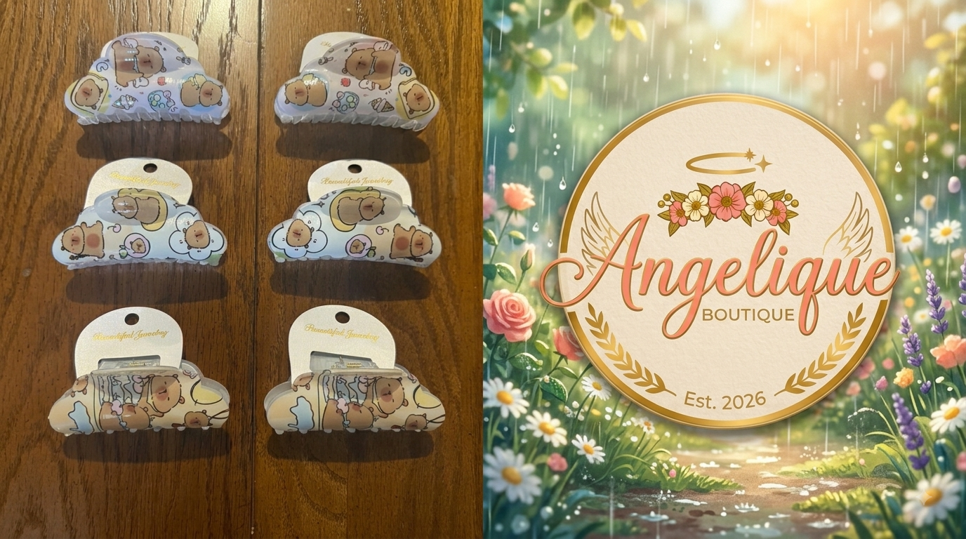 Capybara Hair Clip – Cute Animal Style Assorted