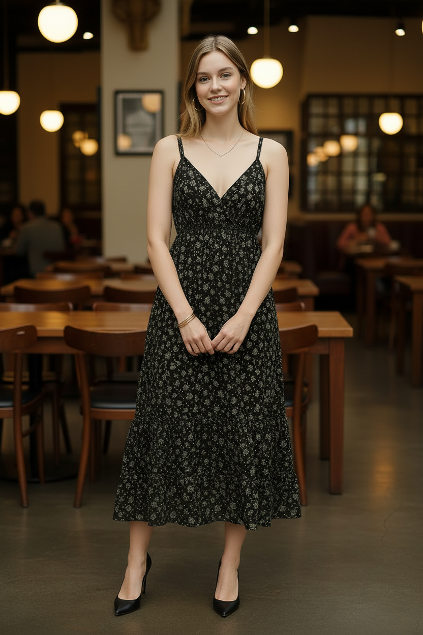 Vestido Floral One Size — Algodón Puro y Estilo Natural