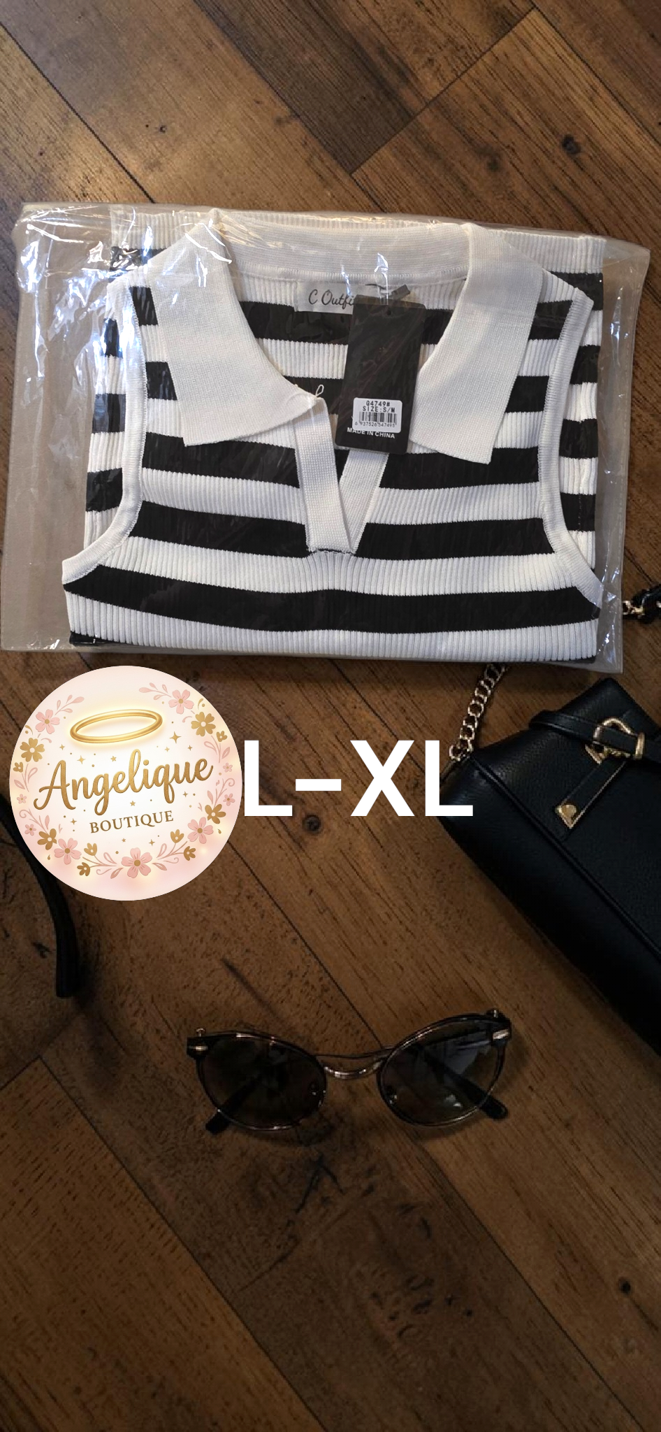 Blusa Rayada Sin Mangas Cuello en V – 100% Poliéster | 5 Combinaciones de Color