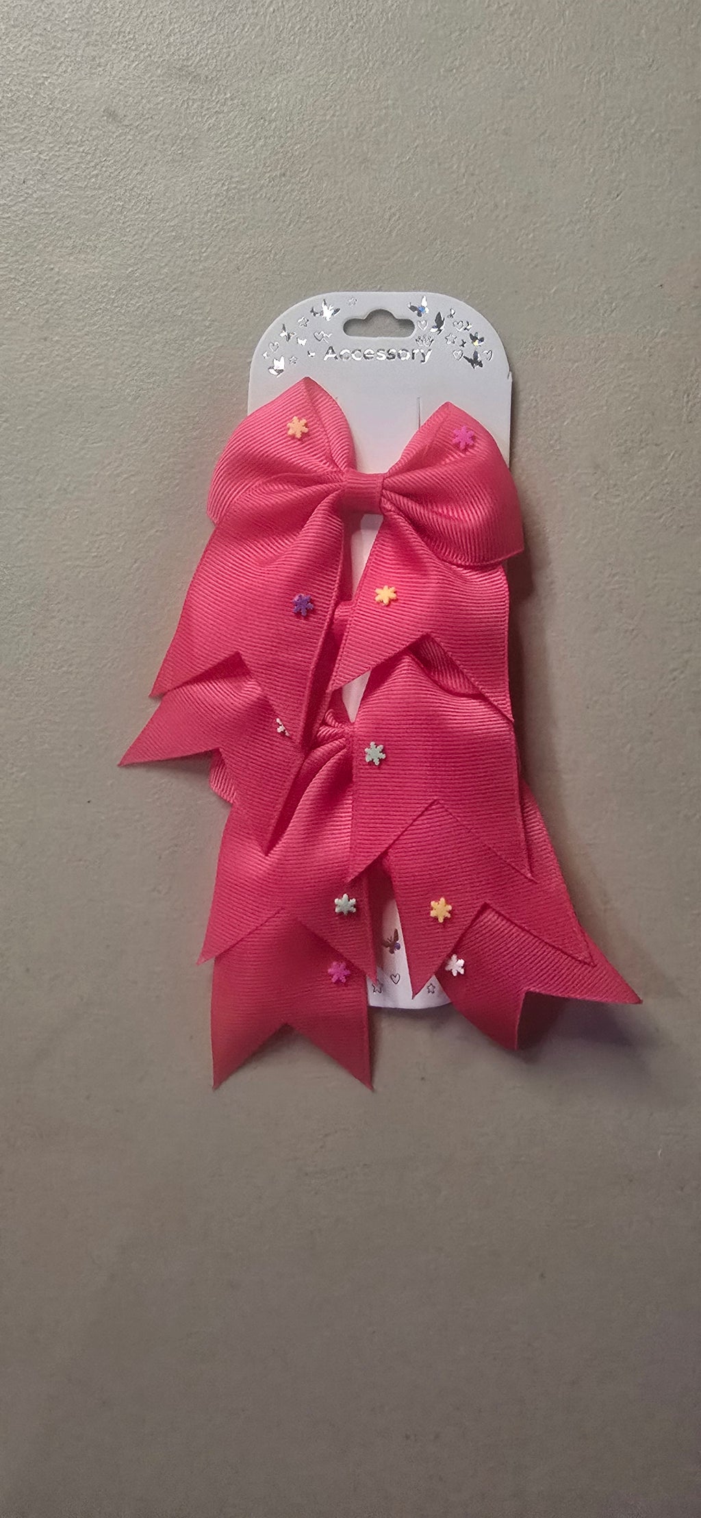 Girls Hair Bows Set of 4 – Colorful Bow Clips for Kids