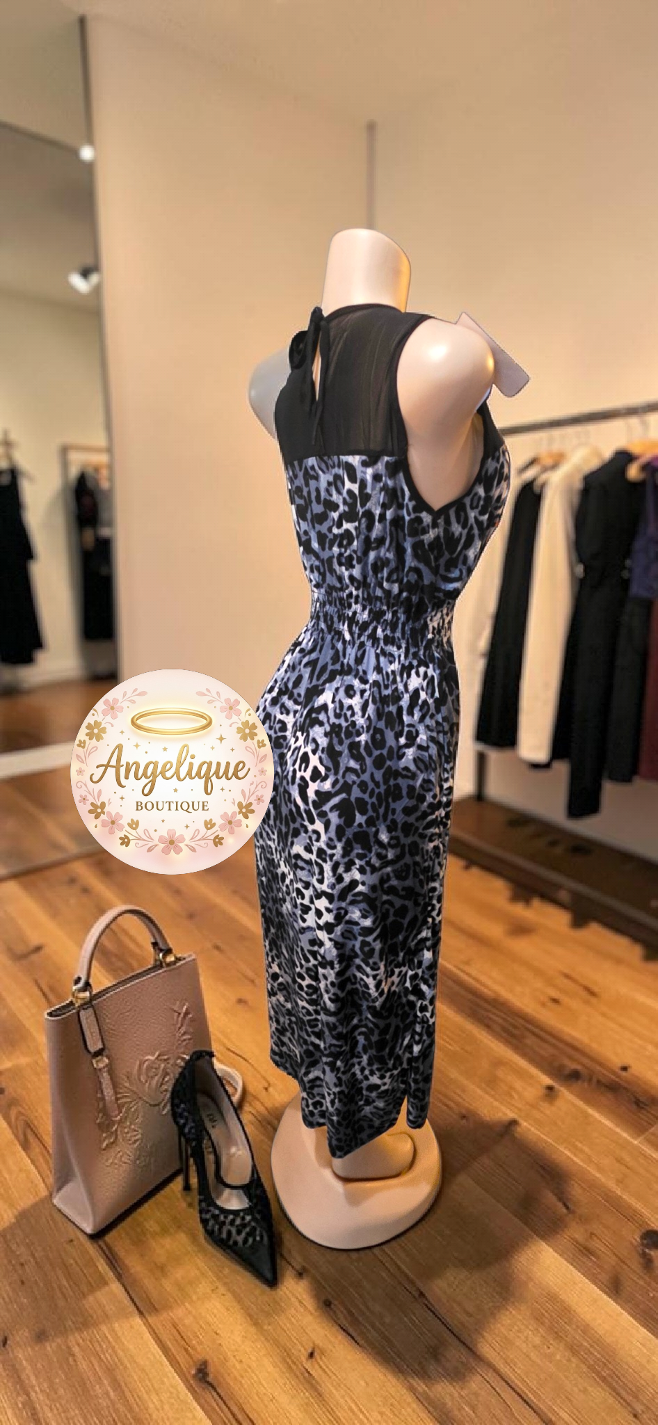 Vestido Largo de Animal Print
