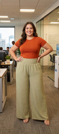 Women's Palazzo Wide-Band Shorts